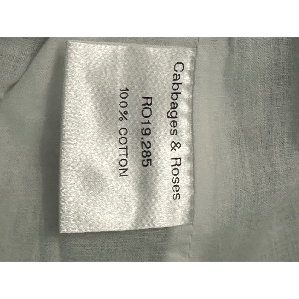 Cabbages & Roses Womens Blue Gingham Cotton Pleated Midi Dress Size Medium - Picture 6 of 7